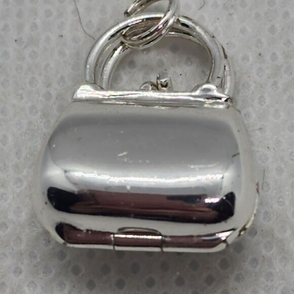 Sterling Silver Opening Purse Charm - Picture 2 of 4